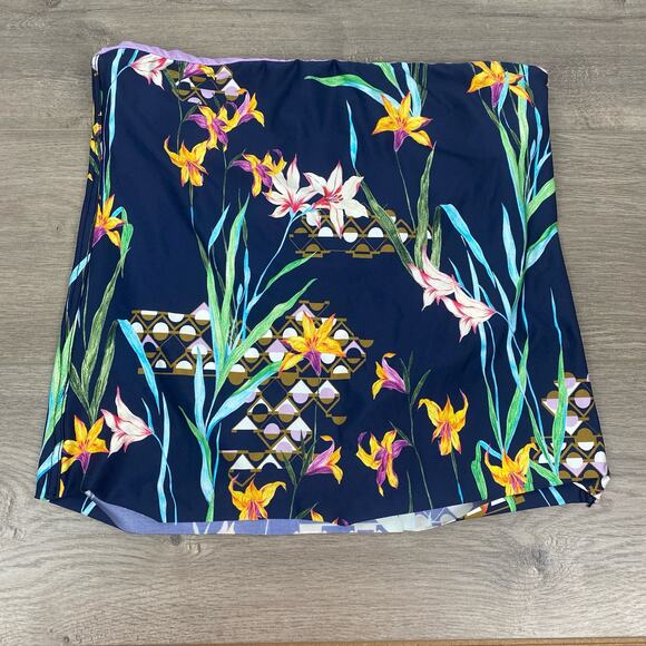 Trina Turk Blue Tropical Fiji Floral Ruffle Top Sz.12 Bottoms Sz.14 NWT - Picture 10 of 16